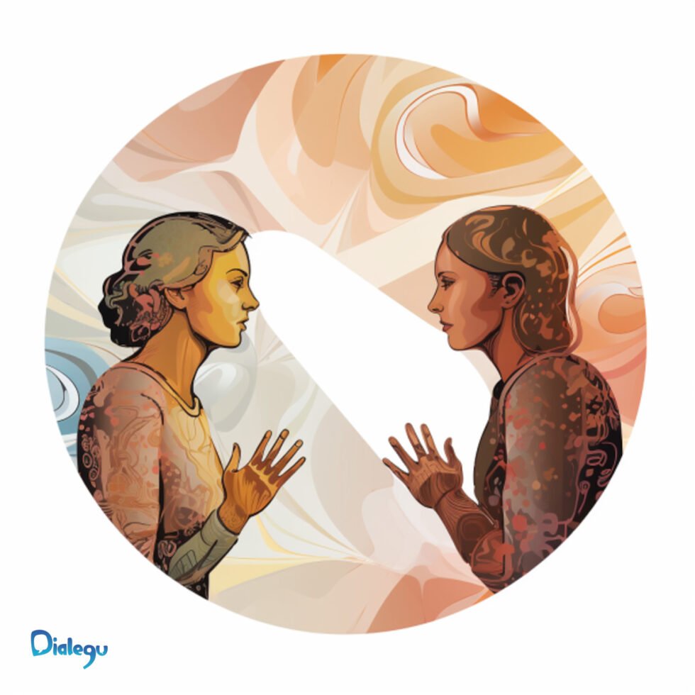 Participantes en doble círculo realizando una rueda de opiniones